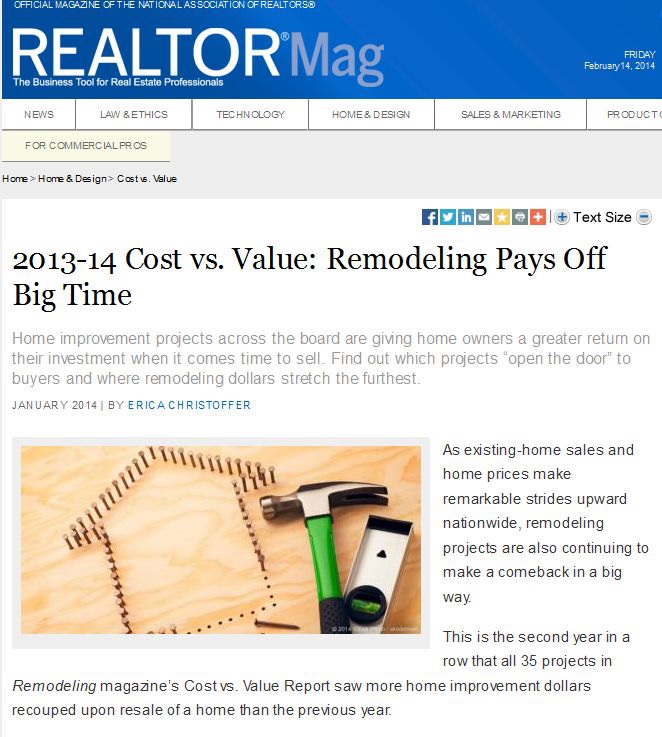 Remodeling Pays